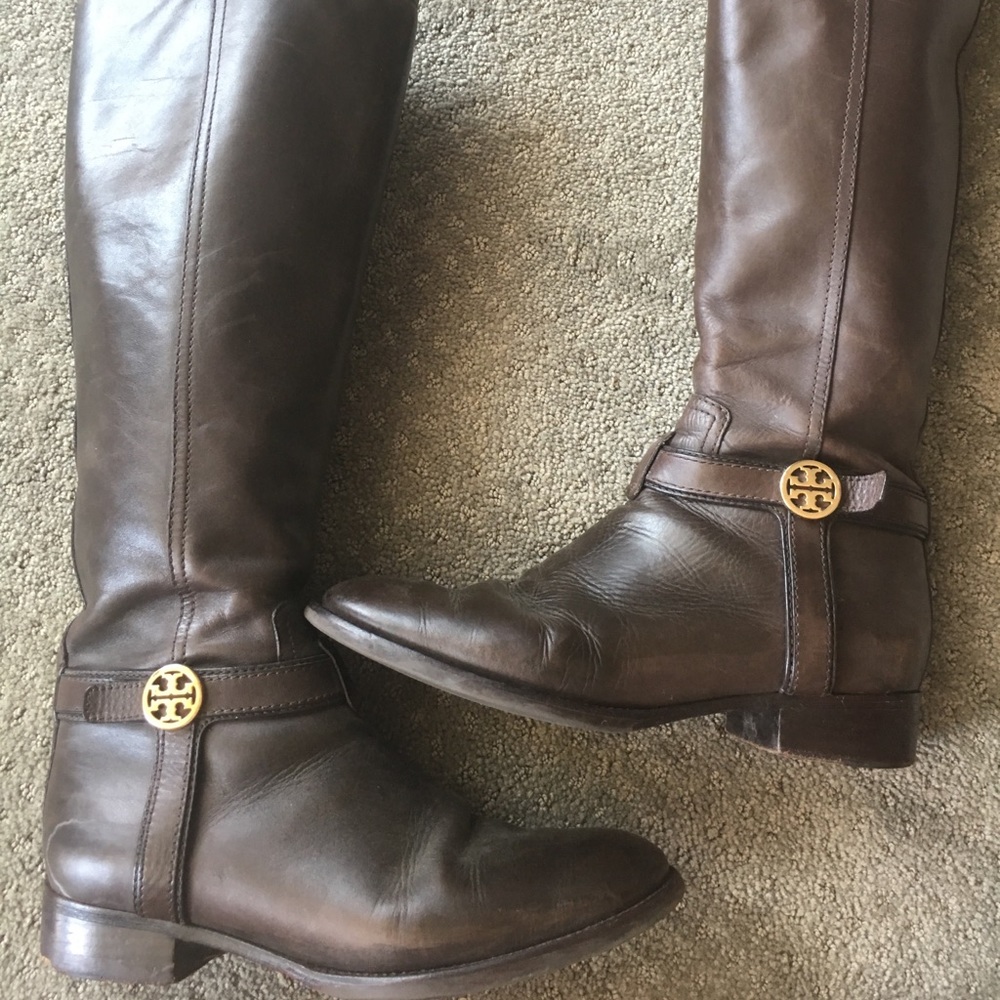 Tory Burch Brown riding boots.
